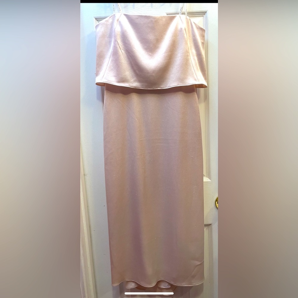 Halston Heritage Blush Halter Cocktail dress